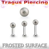 tlbfo4s labret tragus acero 316l base redonda 2 5mm tragus piercing bola 4mm acero esmerilado venta