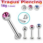 tlbjbin3 piercing labret tragus acero 316l rosca interna base redonda 2 5mm tragus piercing 3mm bolas joya bisel venta