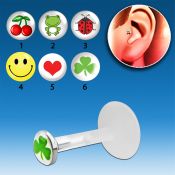 trgl1 piercing tragus bio flex presion plata esterlina 3mm logos variados venta