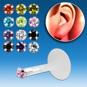 trgz8 piercing tragus bio flexible plata esterlina cristal zirconita redondo 1 5mm mayorista