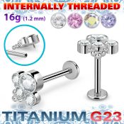 ulbin17 titanium g23 labret bohemian top cz internal