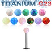 ulbop3 labret titanio g23 bola opalo 3mm mayorista