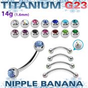 unpbnjb5 titanium g23 banana 5mm bezel set jewel balls