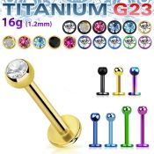 utlbc3 labret titanio g23 anodizado bola joya bisel 3mm mayorista
