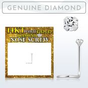 wscdb1 piercing nariz l oro blanco 14 kts 0 6mm diamante redondo 1 5mm al por mayor