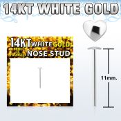 wysht1 piercing nariz doblar tu mismo oro blanco 14 kts 0 6mm corazon 2 5mm distribuidor