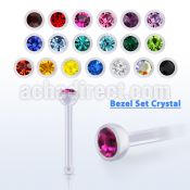 anbbc2 bio  flex nose bone w 2mm bezel set swarovski crystal