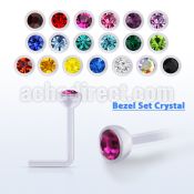 ansbc25 bio flex nose stud w 2.5mm bezel set swarovski crystal