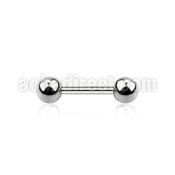 bbeb4 316l steel eyebrow or helix barbell with 4mm ball