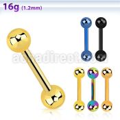 bbetb4 anodized surgical steel eyebrow barbell w 4mm balls