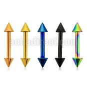 bbetcn anodized 316l steel eyebrow helix barbell with 3mm cone