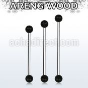 bbinar5 organic industrial barbell w 5mm areng wood balls