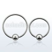 bcr20 316l steel 0 8mm ball closure ring with 3mm ball