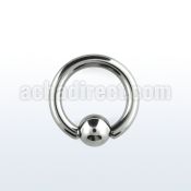 bcr8 3mm 316l steel ball closure ring with an 8mm ball
