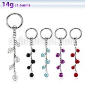 bcrgdpr7 316l steel bcr 1.6mm w a multi pearl chain