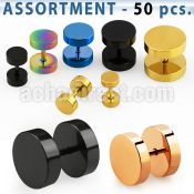 blk197 anodized 316l steel fake plug without rubber o ring