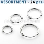 blk428 bulk of 1 2mm 925 sterling silver hoop earrings