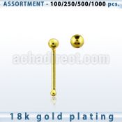 blk448 sterling silver nose bone with 1 5mm ball shaped top