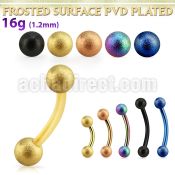 bnetfo3 anodized steel eyebrow bananaw w 3mm frosted steel balls