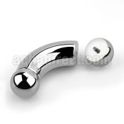 bnpb 316l steel belly banana for prince albert piercing