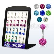 brbn6 316l steel belly banana with resin covered ferido ball