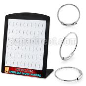 brend1 316l steel endless nose rings display 60