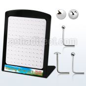 brmnsb silver nose stud with 1 5 2mm ball 2mm flat top