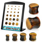 brpg142 board w 24 pcs of double flared tiger eye plugs