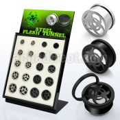 brpg145a board w polished steel screwfit tunnel w biohazard