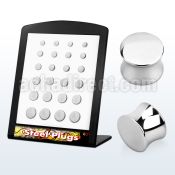 brpg2 board of mirror polished 316l steel double flared plug