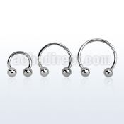 cbeb4 surgical steel circular barbell w 2 4mm balls