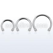 cbmdi4l xxl steel circular barbell, 14g w 4mm dices