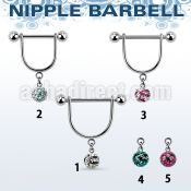 cfrsnp6 steel nipple stirrup w 3m zebra multi crystal ball