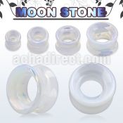 dgsbb real moon double flared stone flesh tunnel