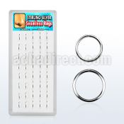 dnsm27 display of 925 silver seamless ring in assorted sizes