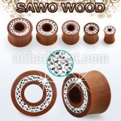 dspmfr sawo wood flesh tunnel w ferido multi crystal front