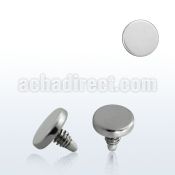 ie3 3mm 316l steel dermal anchor disk top for base plate