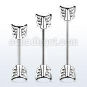 indsh39 surgical steel industrial barbell