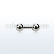 ipb5 316l steel fake plug with two 5mm ball shaped ends
