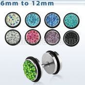 iprfc 316l steel fake plug with ferido multi crystal o rings