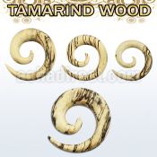iptm tamarind wood spiral coil taper