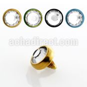 itjf4 4mm anodized steel dermal bezel crystal for base plate