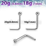 nlb 316l steel nose stud 2mm ball