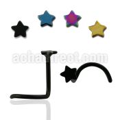 nsctsr anodized steel nose screw w star top w center crystal