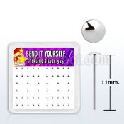 nymx3 box w bend it silver nose studs w 2mm flat round tops