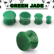 pgsaa real jade double flared stone plug size 3mm 16mm