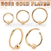 rssegh18b3 rose gold plated silver hinged segment ring 18g