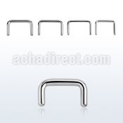 sepa 316l steel septum retainer in a simple inverted u shape
