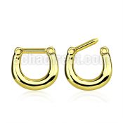 septj black or gold anodized plain septum clicker