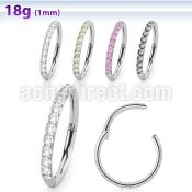 sgshs10 316l steel hinged segment ring 18g cnc set cz